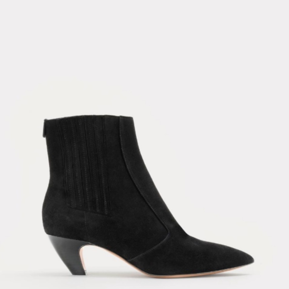 Labucq Black Suede Ankle Boots